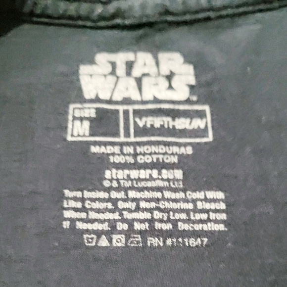 Star Wars Men's Graphic T-Shirt Size M VFifthSun Black Short Sleeve Retro - Picture 8 of 8